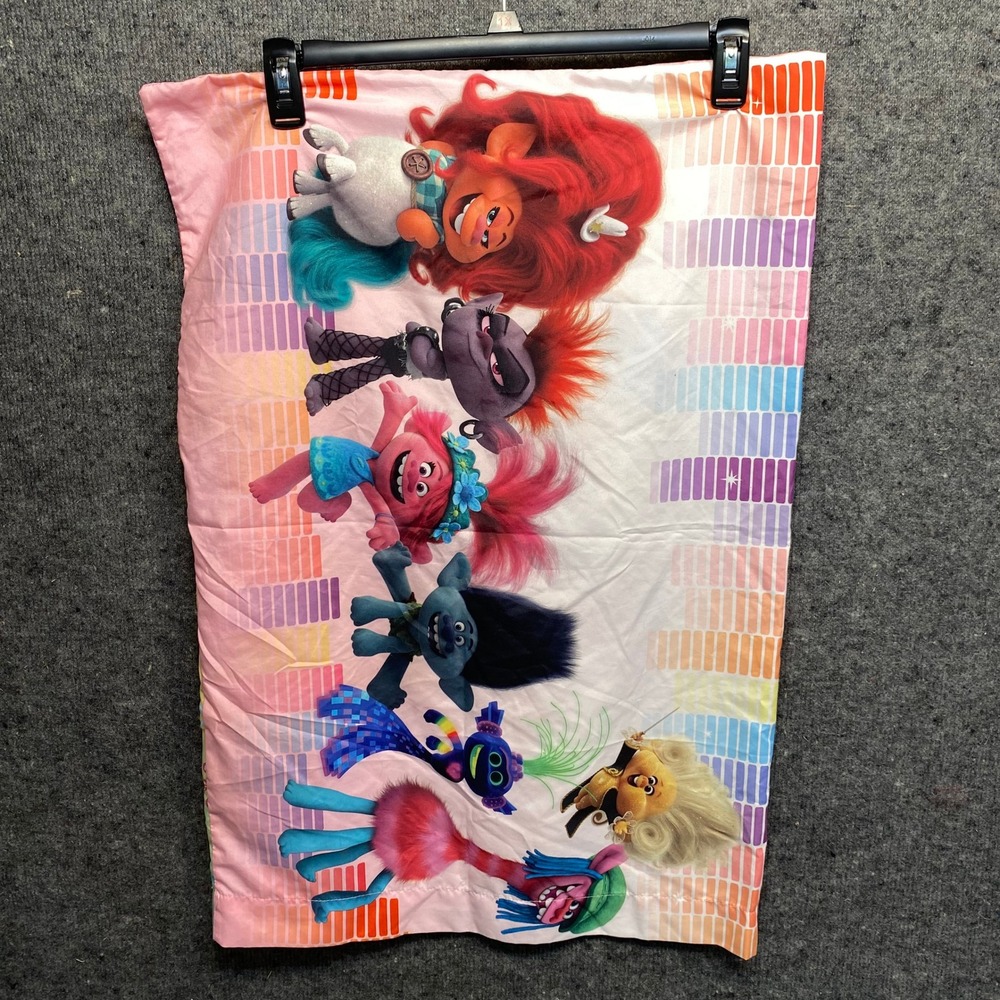 DreamWorks Trolls World Tour Pillowcase Double Sided Poppy Branch Barb Bedding